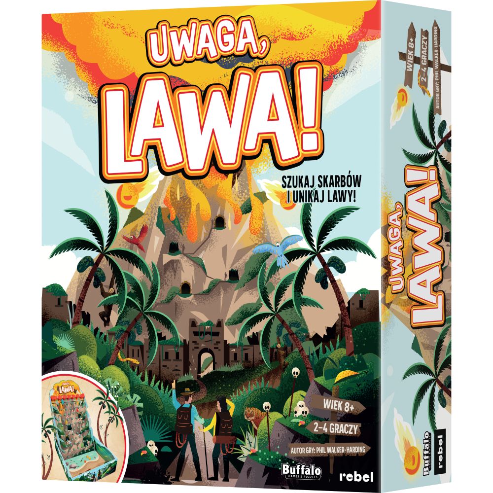 Uwaga, lawa! REBEL – rodzinna gra planszowa ze wspinaczką na wulkan
