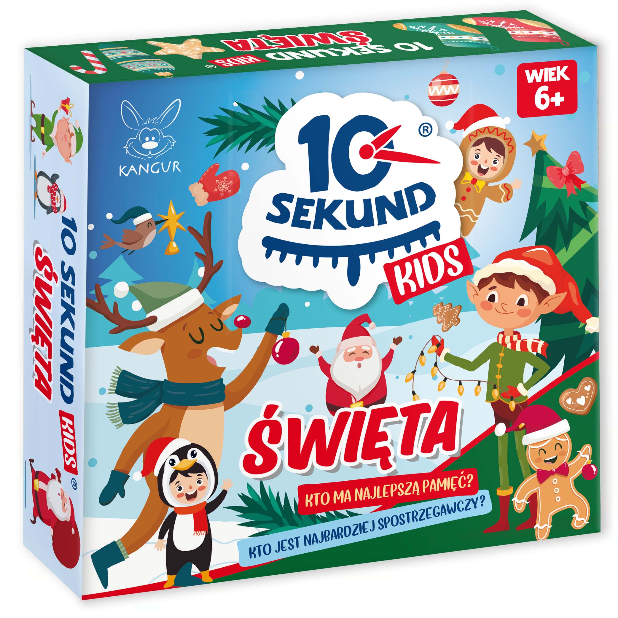 Świąteczna gra 10 Sekund Kids KANGUR z ilustrowanymi kartami