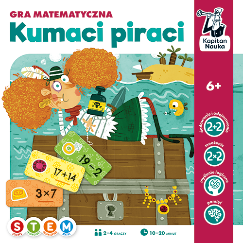 Kumaci Piraci Edgard PAP, gra matematyczna do nauki działań i pirackiej rywalizacji