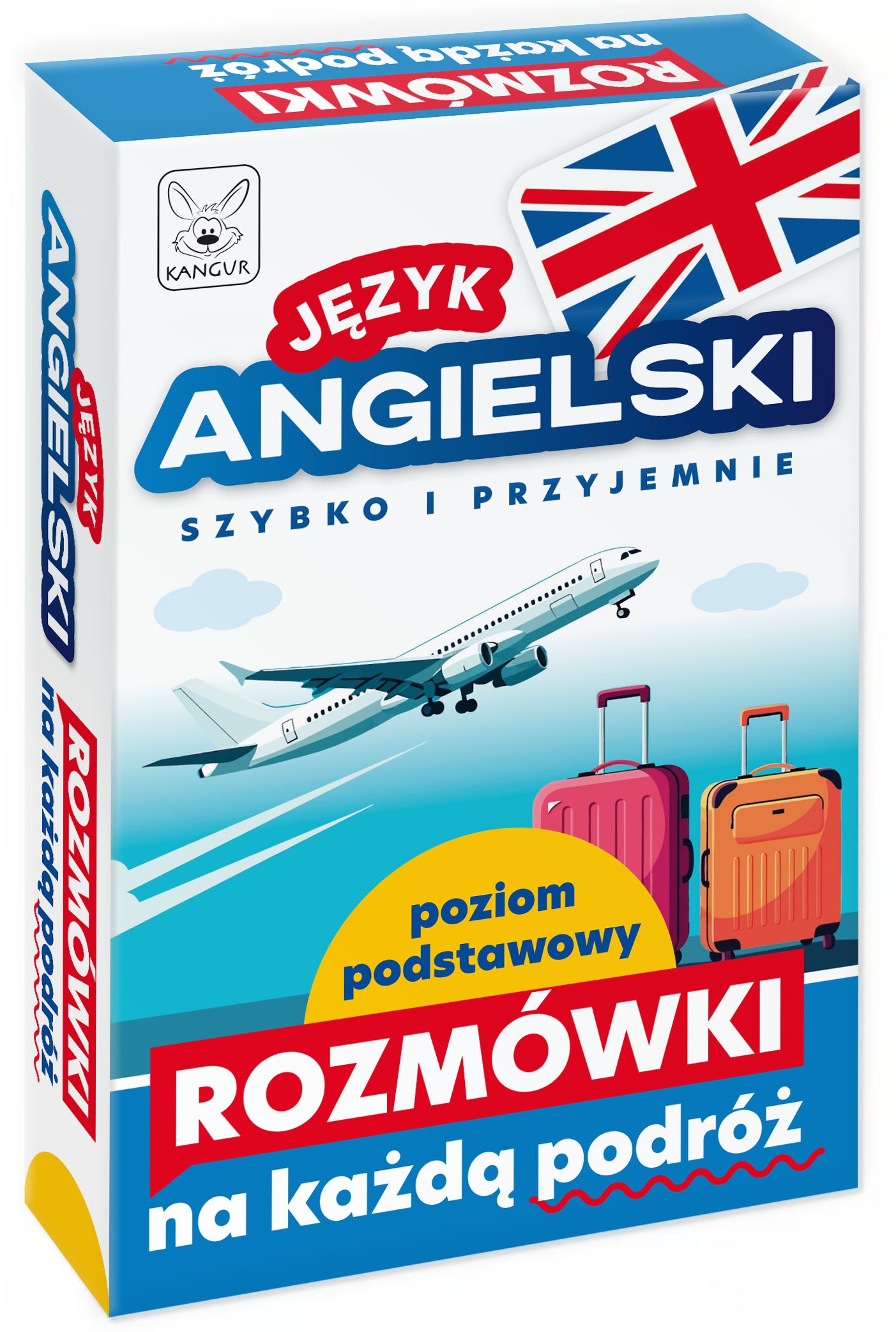 Zestaw KANGUR z angielskimi dialogami z lotniska, hotelu, restauracji i miasta