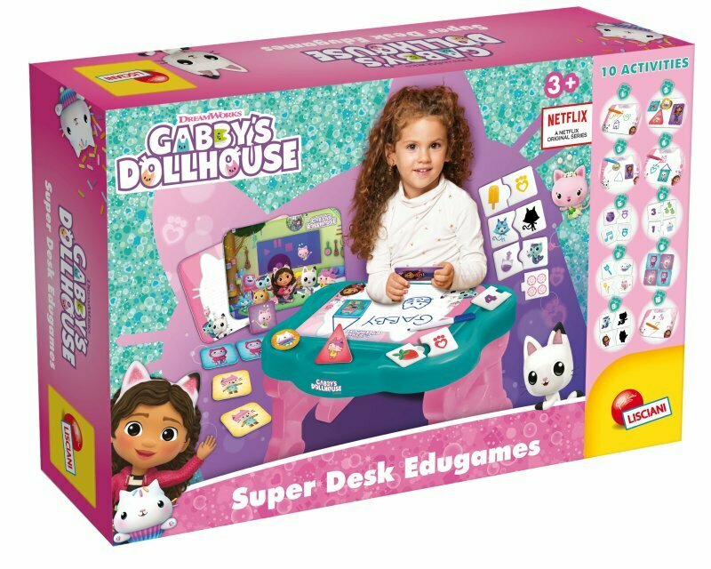 Koci Domek Gabi Lisciani, biurko edukacyjne z ponad 10 grami dla dzieci
