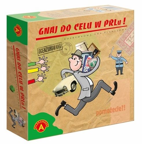 ALEXANDER GRY, gra planszowa Gnaj do celu w PRL-u o kolejkach i życiu w PRL