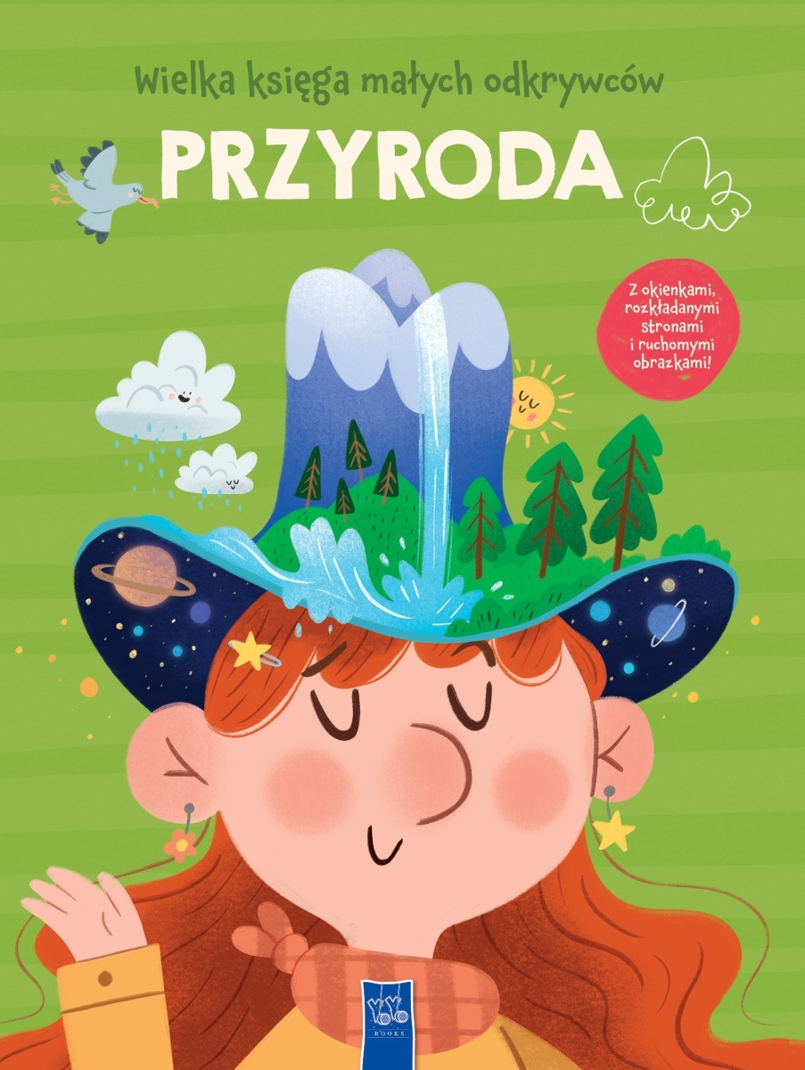 Książka przyrodnicza YOYO BOOKS z okienkami o zwierzętach, roślinach i zjawiskach natury