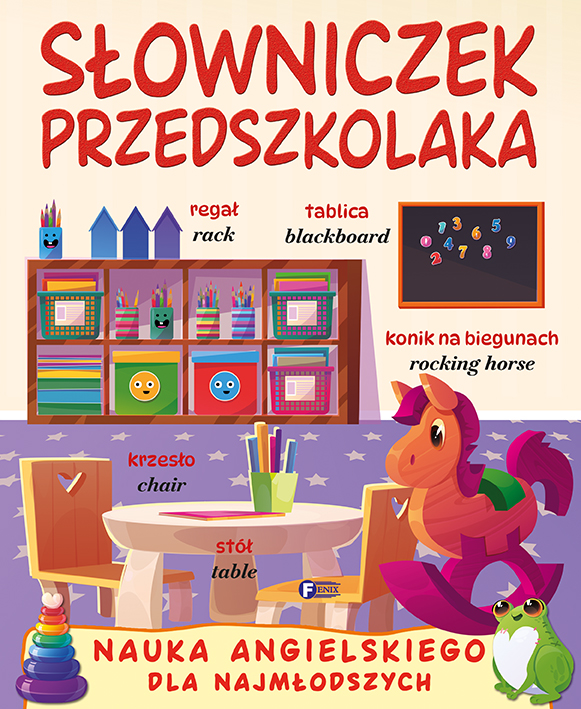 Słowniczek przedszkolaka Fenix, książka z pierwszymi słówkami po angielsku i polsku