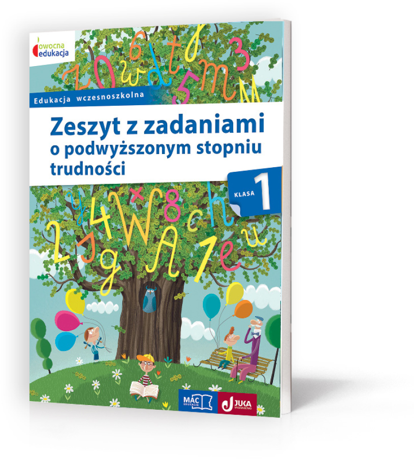 Owocna edukacja MAC PODRĘCZNIKI, zeszyt z trudniejszymi ćwiczeniami dla klasy 1