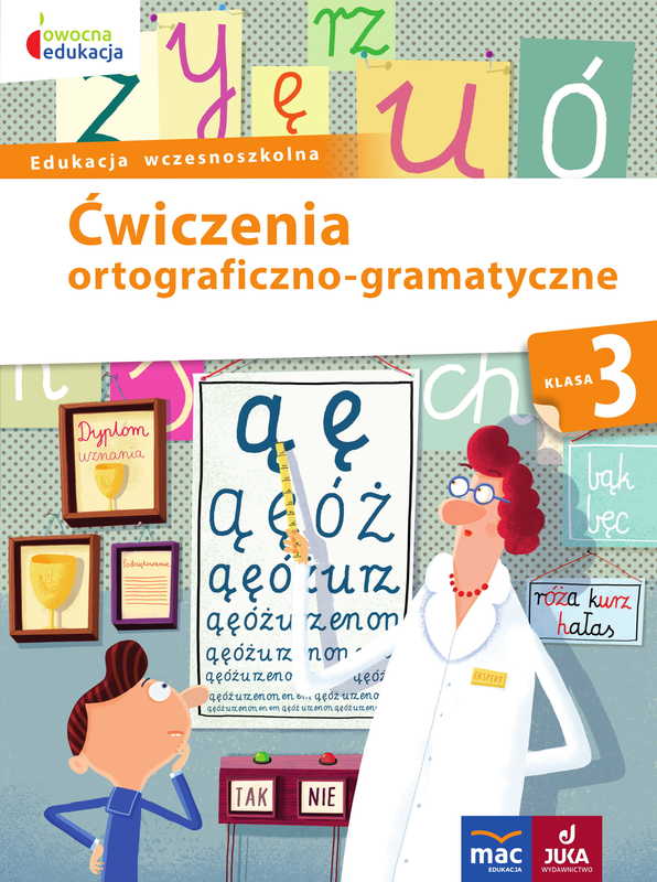 Ćwiczenia ortograficzno-gramatyczne klasa 3 MAC PODRĘCZNIKI, zeszyt do nauki ortografii i gramatyki