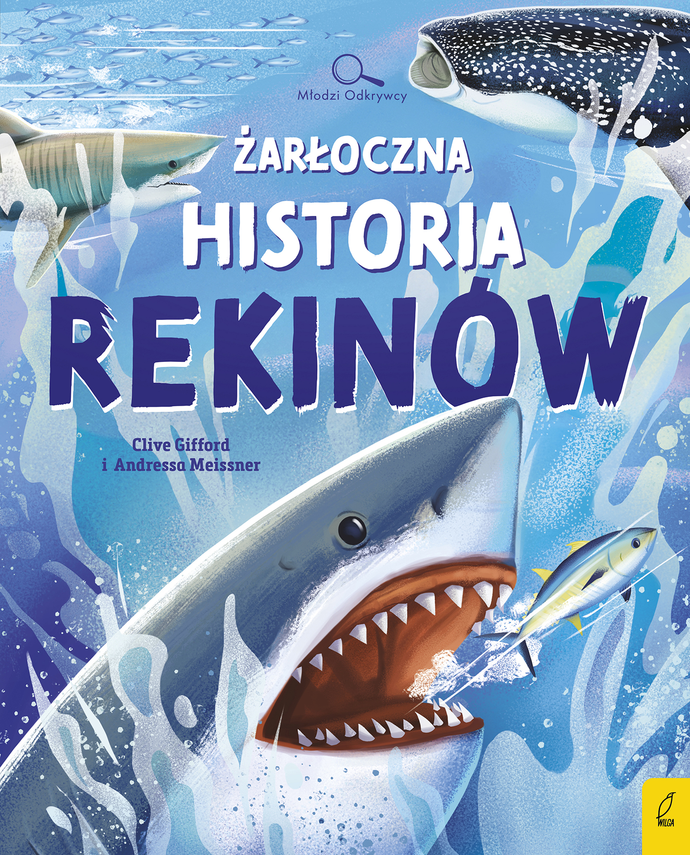 Młodzi Odkrywcy Wilga – książka przyrodnicza o rekinach i podwodnym świecie