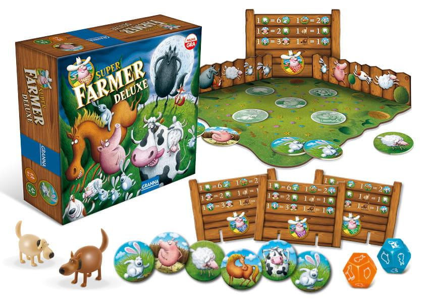 Gra Superfarmer Deluxe BRAIN GAMES, matematyczna rozgrywka o rozwijaniu hodowli