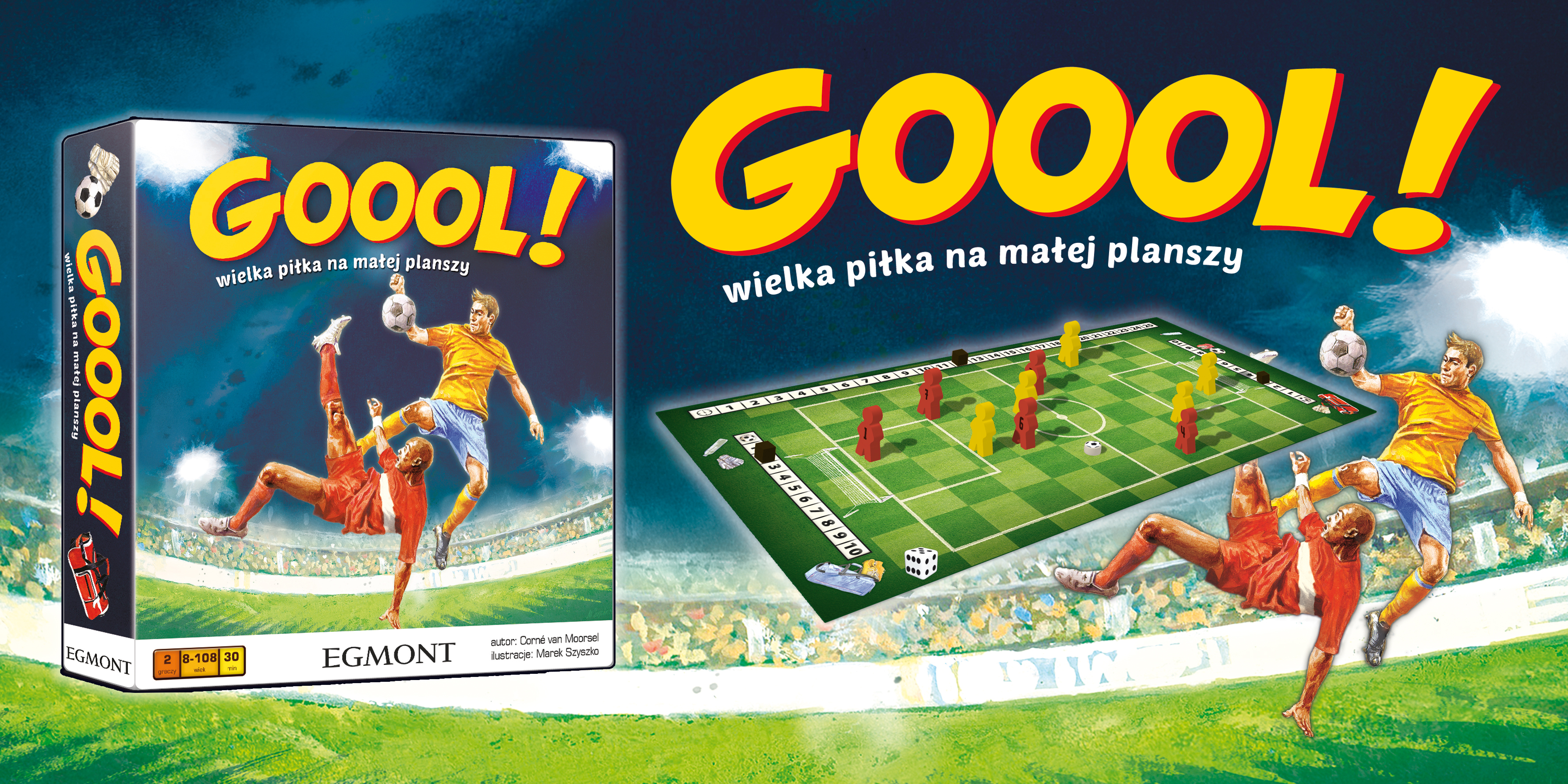 Gra Goool! Egmont PAP – drugi widok piłkarskiej rozgrywki planszowej