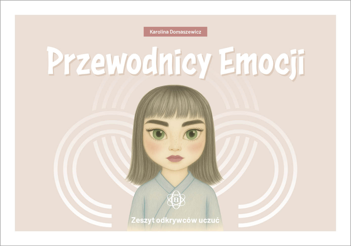 Przewodnicy Emocji HARMONIA — okładka zeszytu ćwiczeń o uczuciach dla dzieci