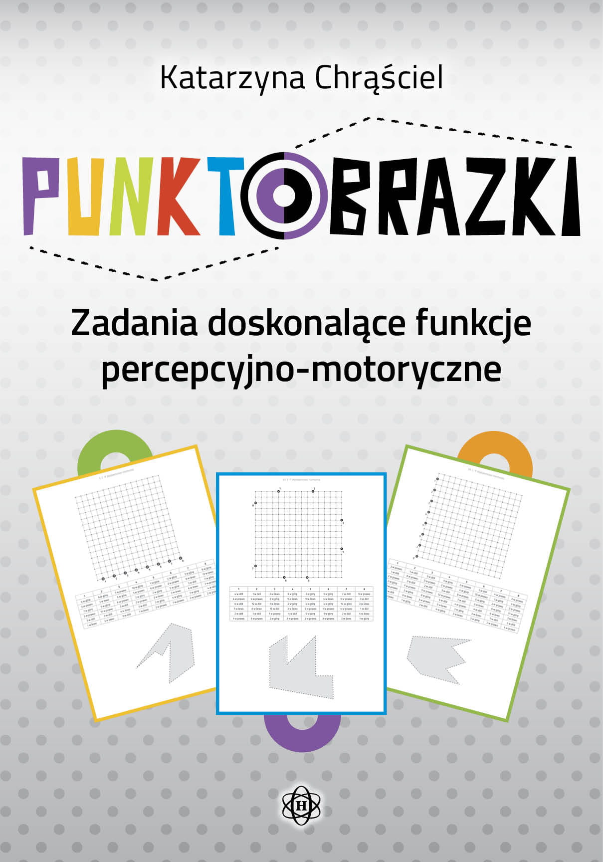 Punktobrazki HARMONIA – okładka książki z zadaniami rozwijającymi percepcję wzrokową dzieci