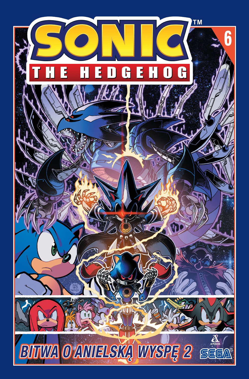 Komiks Sonic the Hedgehog, tom 6 Bitwa o Anielską Wyspę 2 w twardej oprawie.