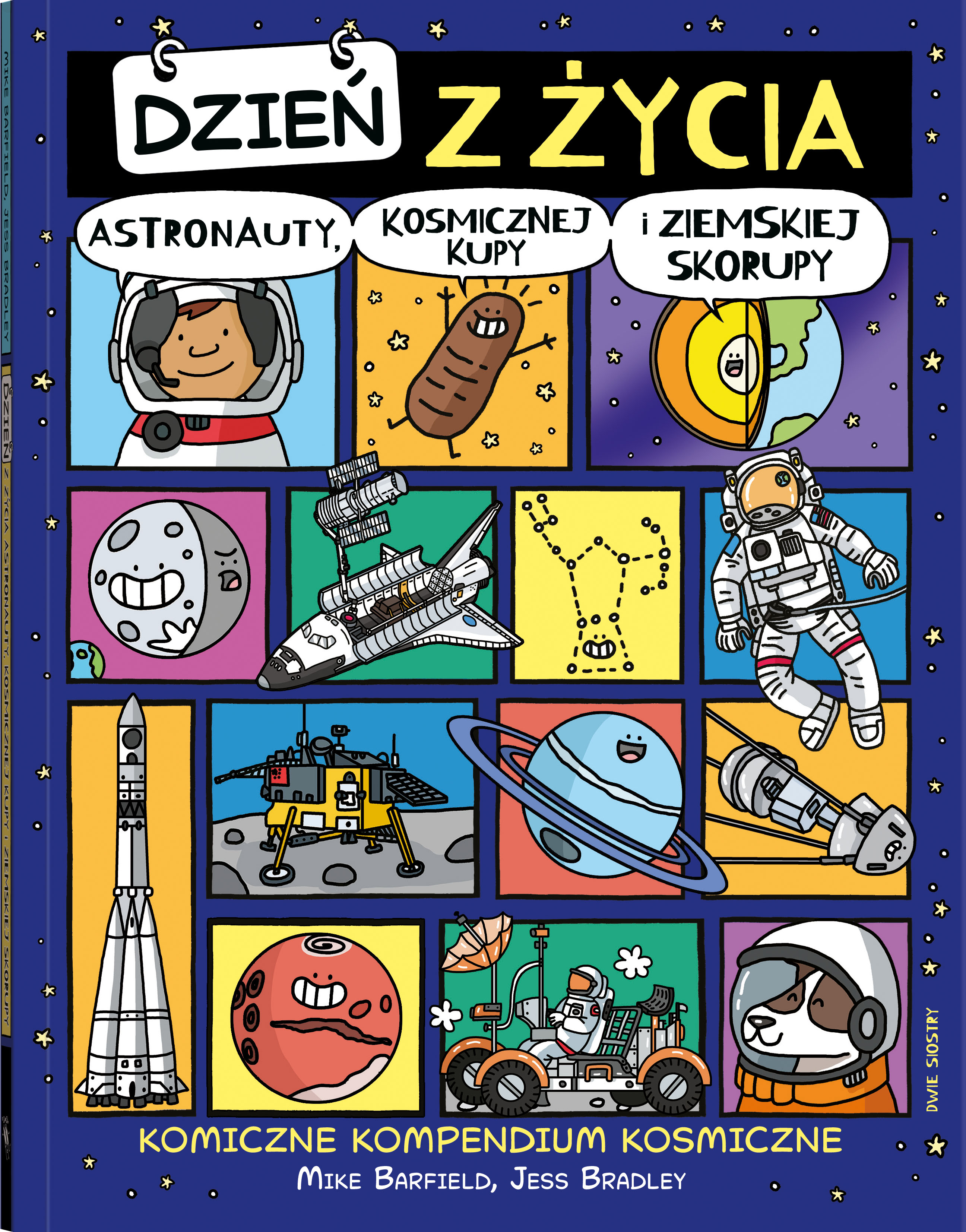 Dzień z życia astronauty, komiks edukacyjny Dwie Siostry o kosmosie dla dzieci