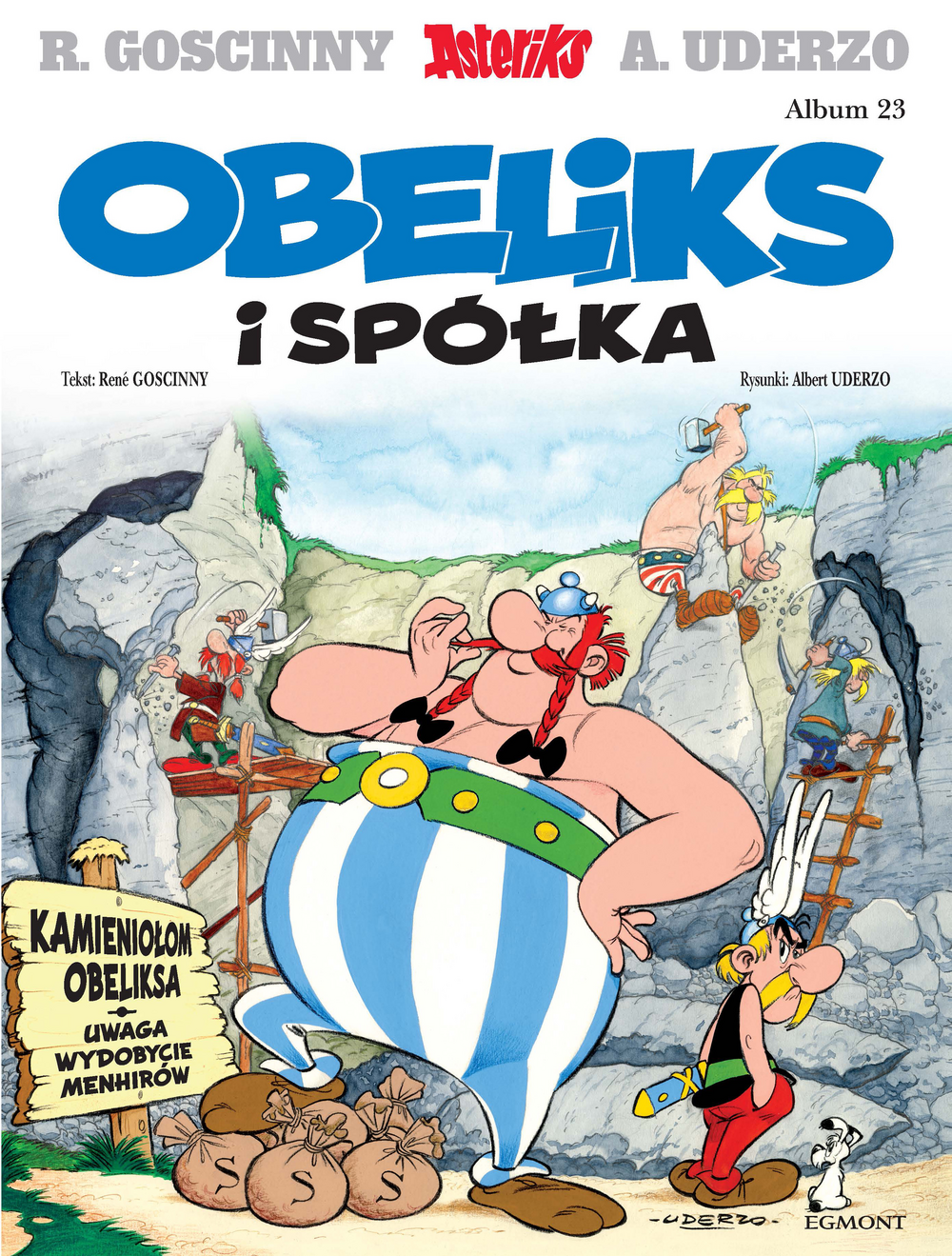 Okładka komiksu Asteriks. Obeliks i spółka, tom 23, wydanego przez Egmont Komiksy