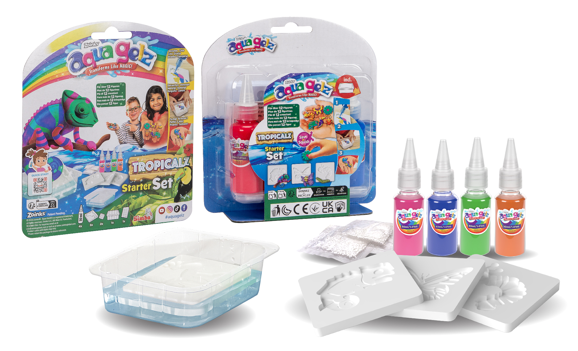 Aqua Gelz Tropikalny SIMBA – kolorowe żele i foremki do tworzenia figurek 3D