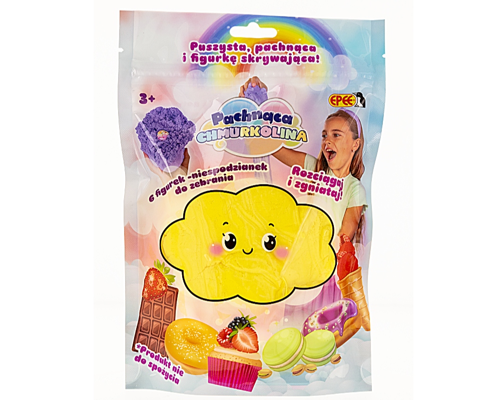 Pachnąca Chmurkolina Bananowy Donut Epee, żółta masa sensoryczna z figurką niespodzianką