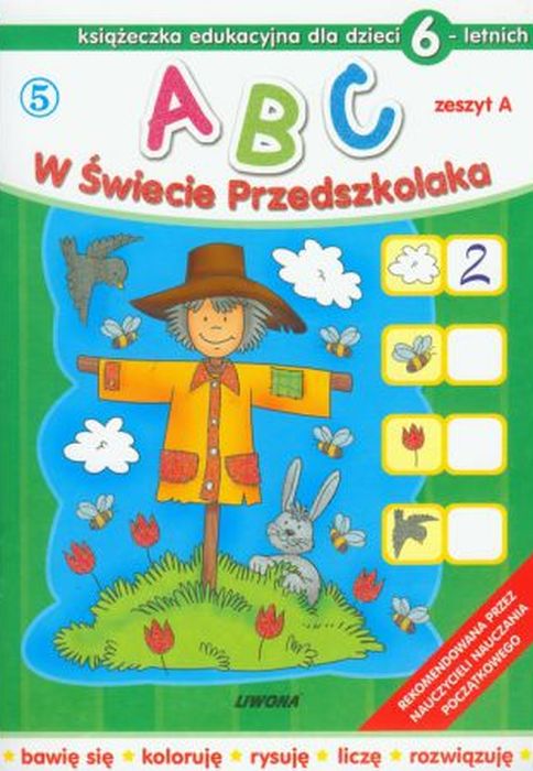 Okładka zeszytu ABC w świecie przedszkolaka Liwona dla 6-latków, zeszyt A