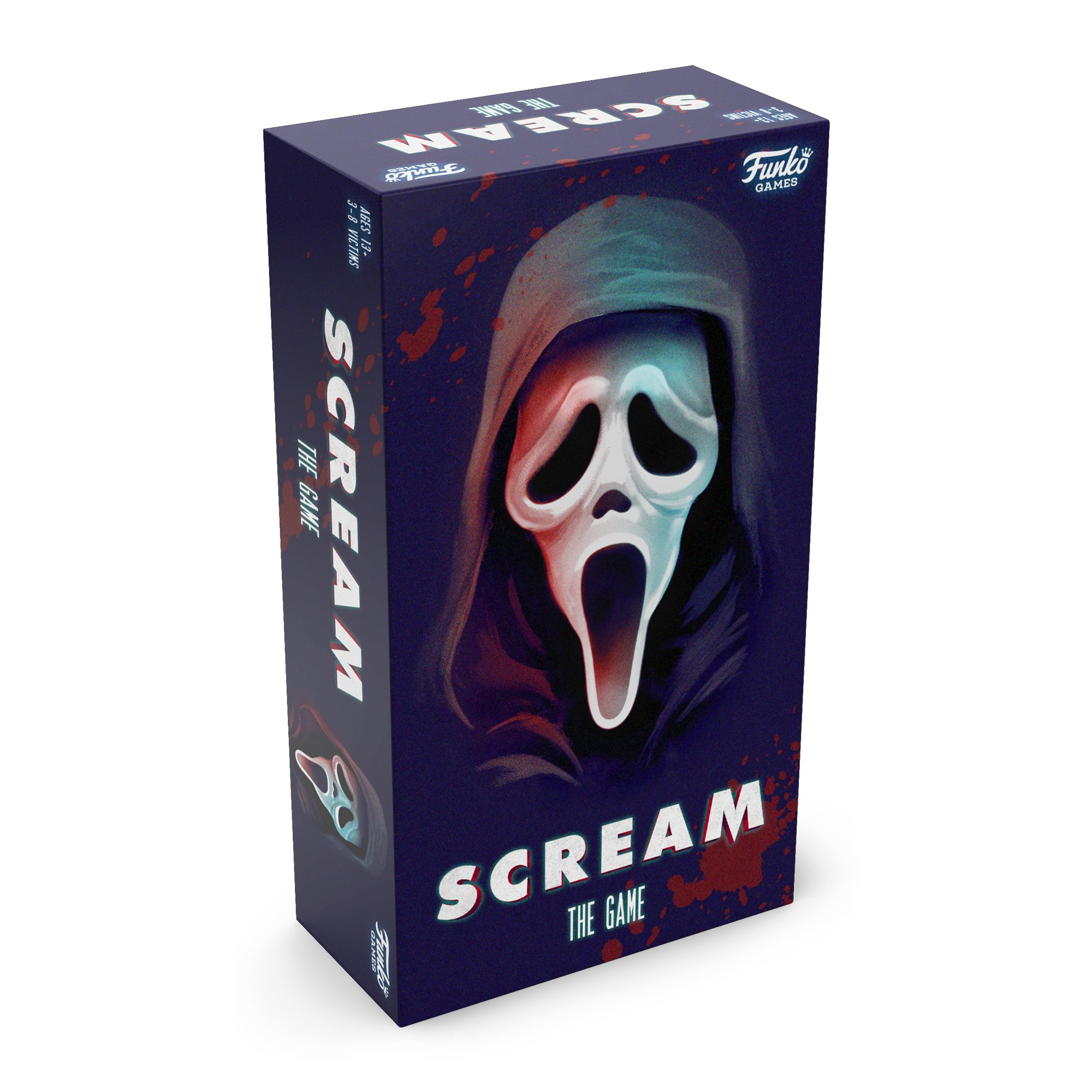 Gra Krzyk Funko Games z planszą i figurką Ghostface'a