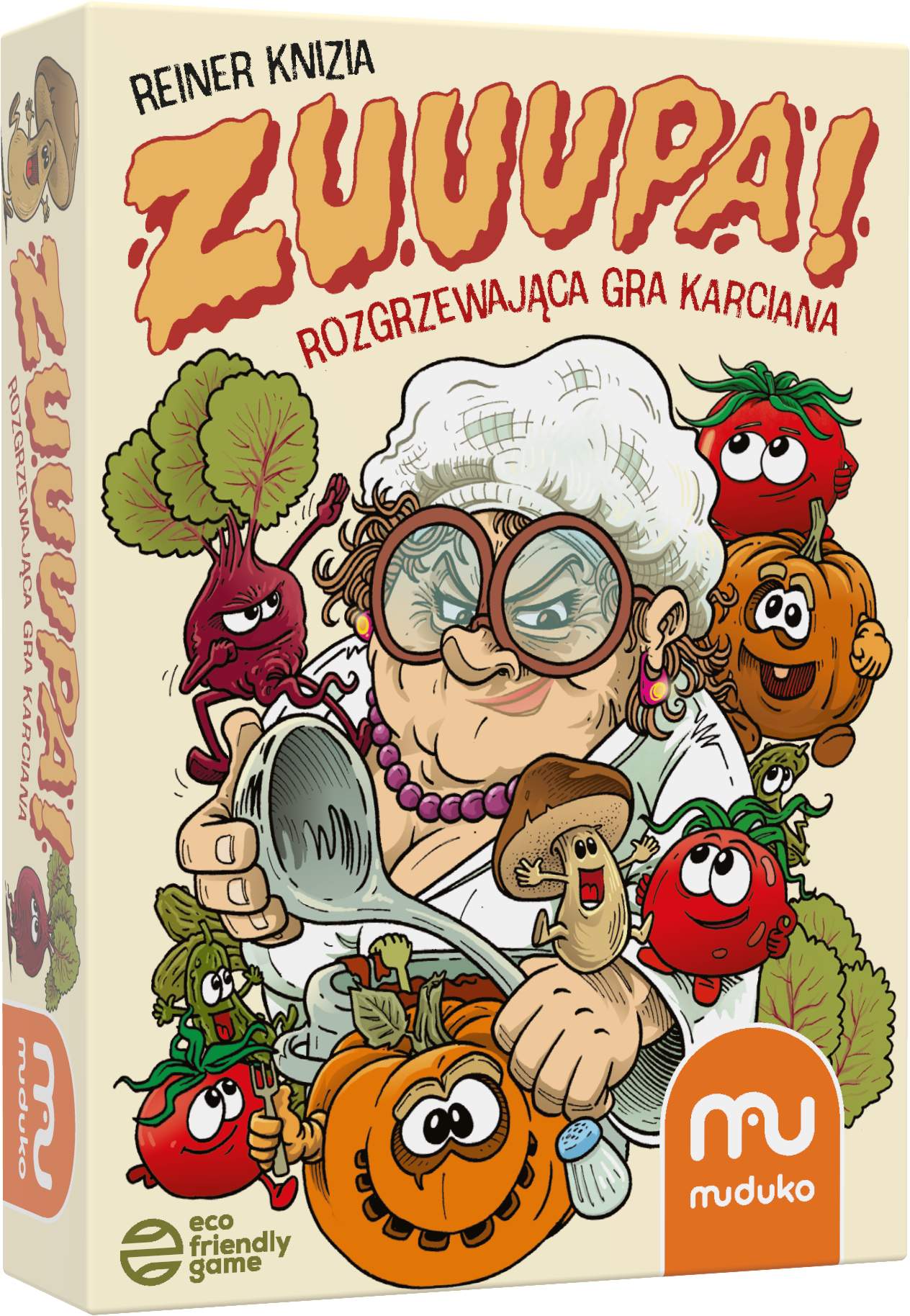 Zuuupa! Muduko PAP – rodzinna gra karciana z przepisami i kartami składników.