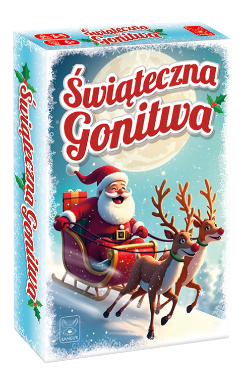 Świąteczna Gonitwa KANGUR – rodzinna gra karciana na refleks i spostrzegawczość dla dzieci 6+