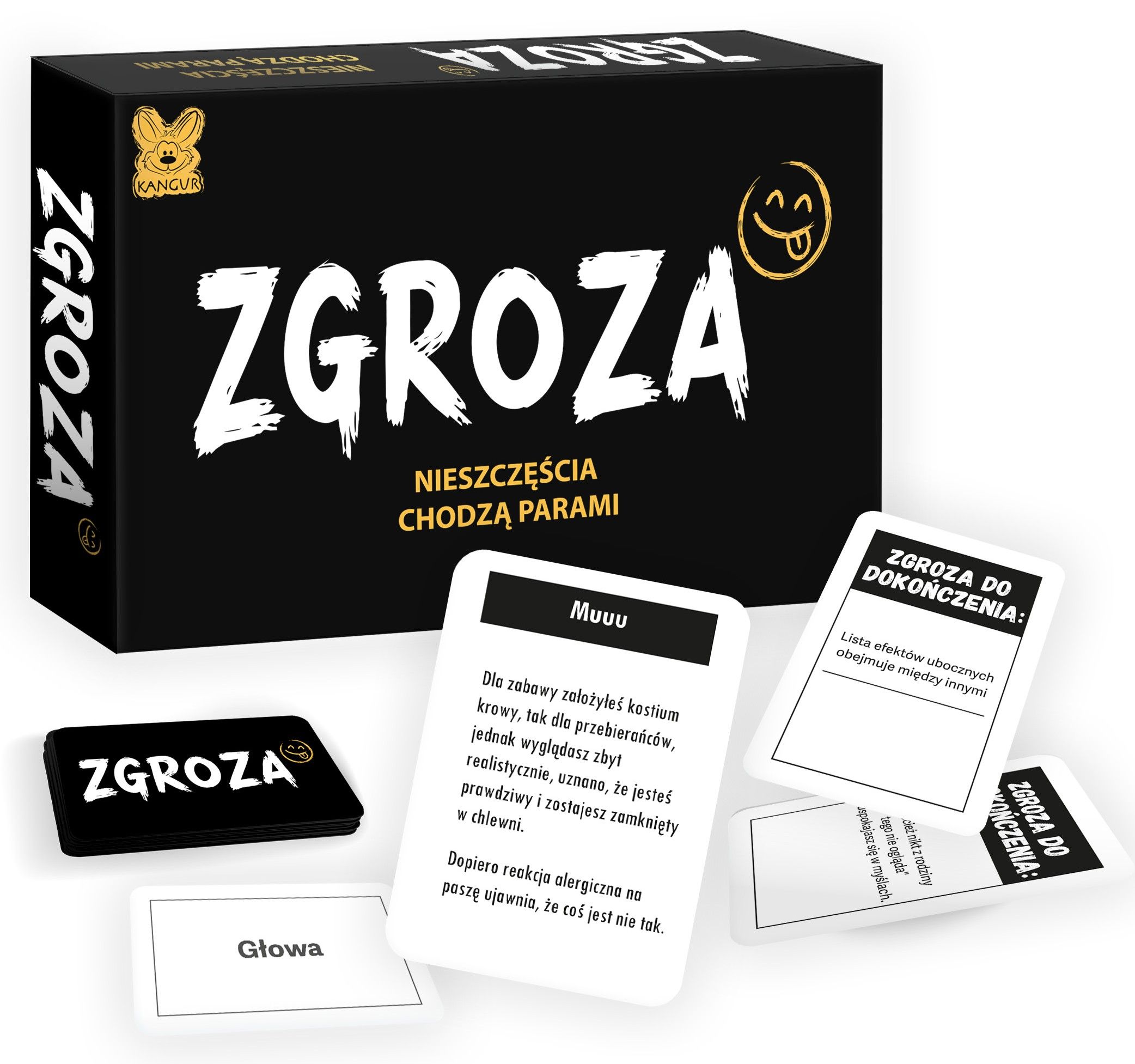 Gra karciana Zgroza KANGUR z czarnym humorem dla młodzieży i dorosłych