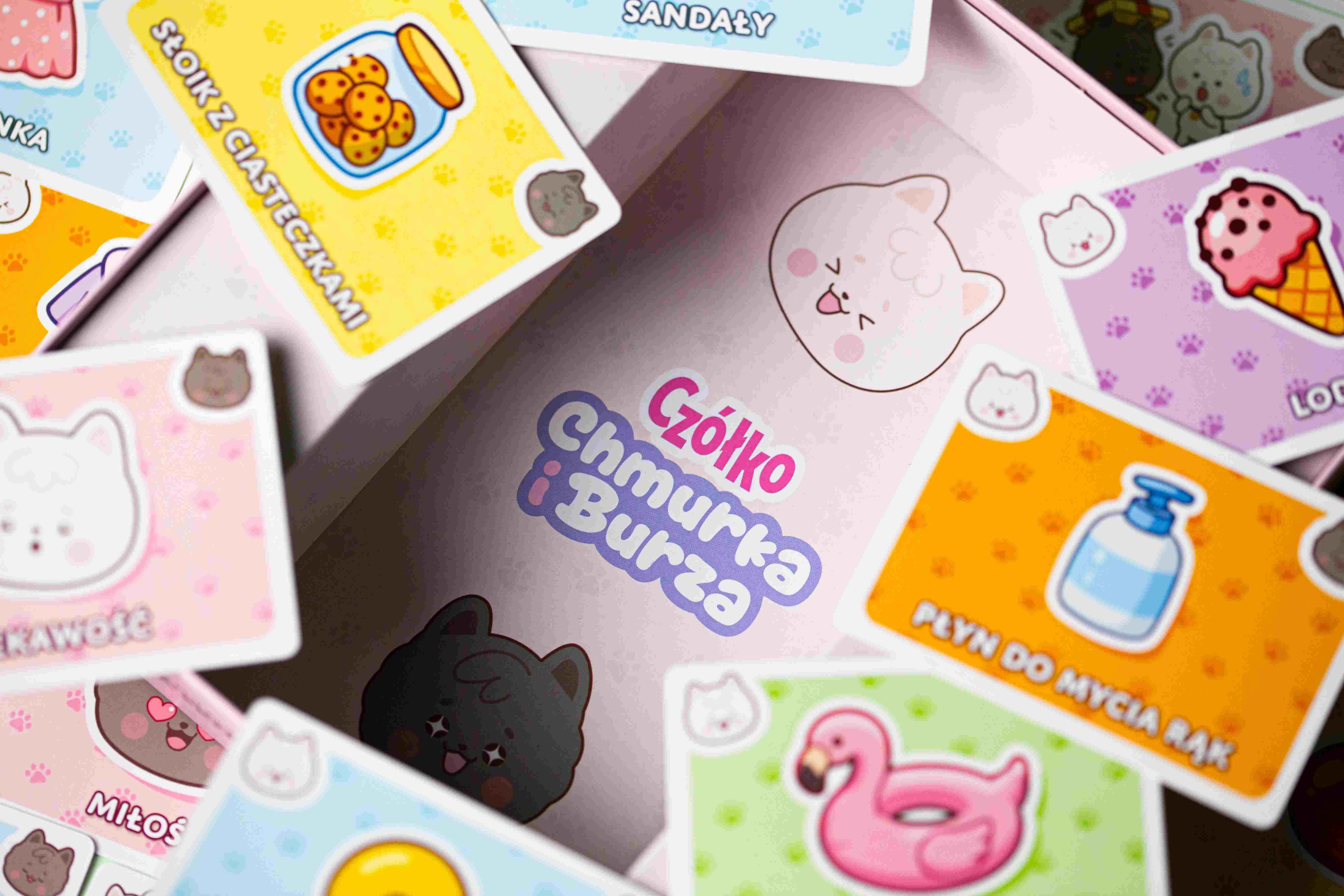 Gra Czółko Chmurka i Burza Portal Games z hasłami inspirowanymi światem piesków