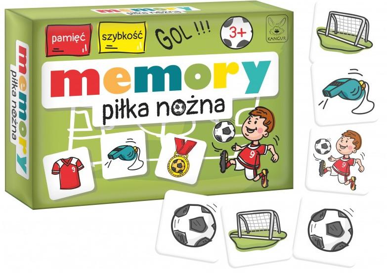 Memory Piłka Nożna KANGUR, gra pamięciowa z obrazkami o tematyce piłkarskiej