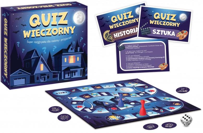 Quiz Wieczorny KANGUR – rodzinna gra planszowa z pytaniami z wiedzy ogólnej