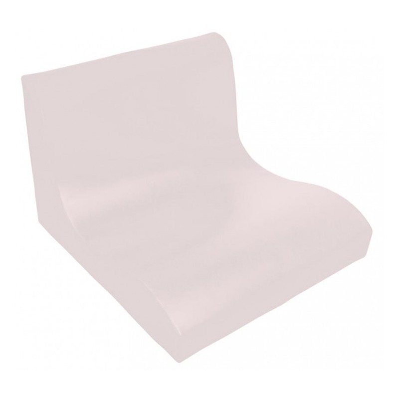Szary fotel SOFT Relax dla 2 dzieci — widok z przodu, wykonany z pianki i pokryty trwałą skórą ekologiczną, szer. 80 cm