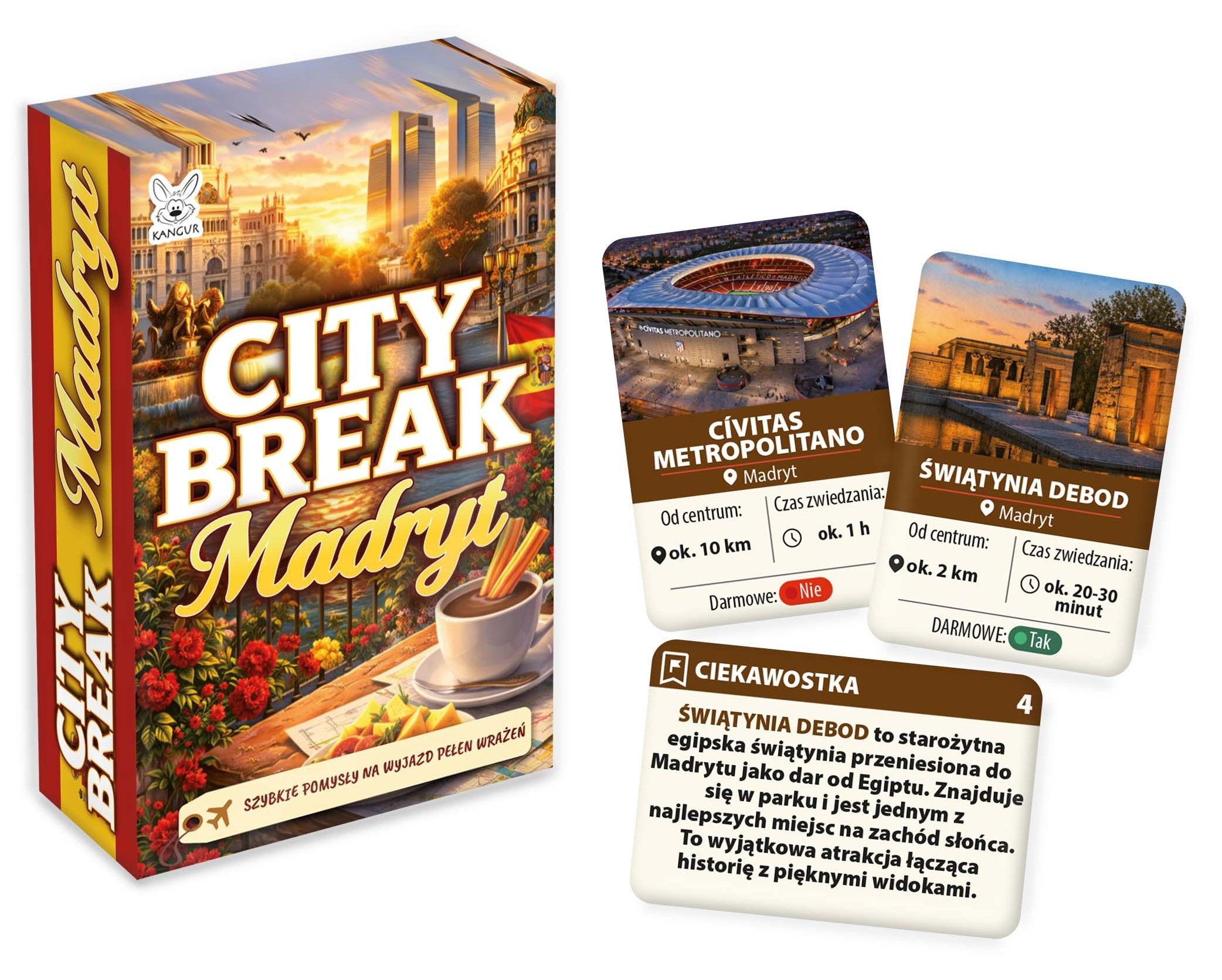 Mini przewodnik Madryt City Break KANGUR do planowania zwiedzania i poznawania atrakcji miasta