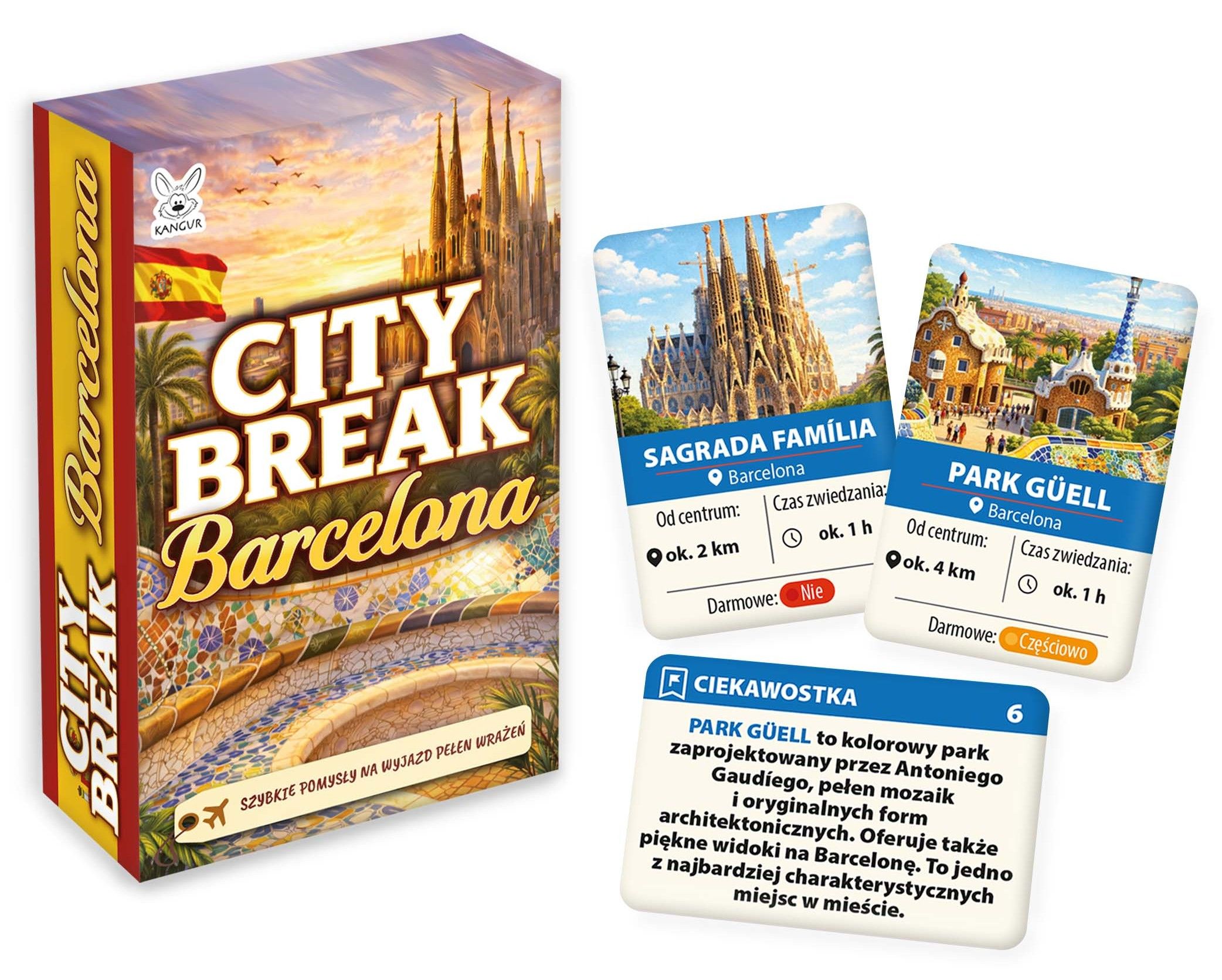 Mini przewodnik Barcelona City Break KANGUR z atrakcjami i ciekawostkami o mieście