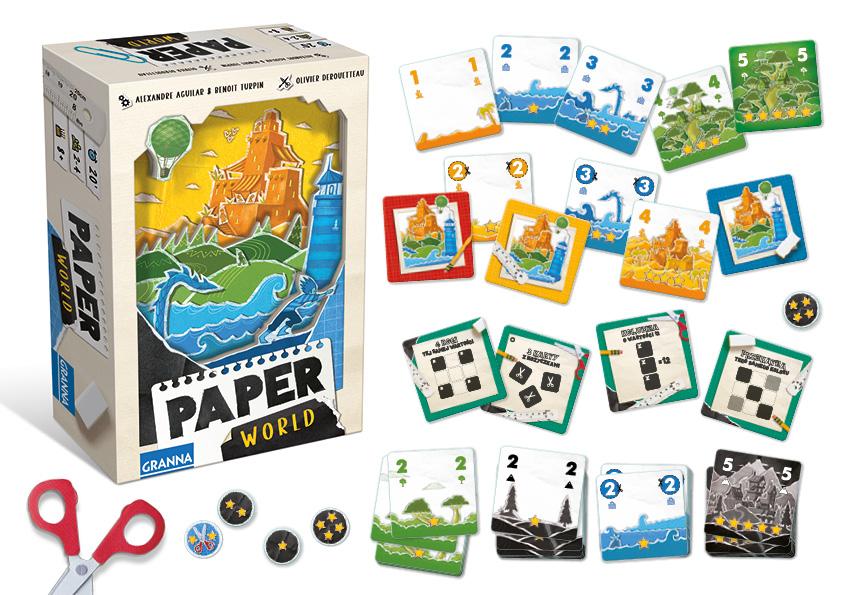 Paper World GRANNA — gra karciana o tworzeniu pejzaży z papierowych warstw