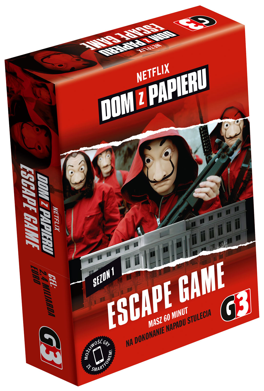 Gra karciana Escape Room Dom z papieru G3, przygoda z zagadkami
