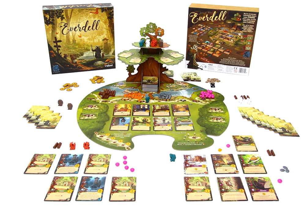 Everdell REBEL – strategiczna gra planszowa o budowaniu miasta leśnych zwierząt