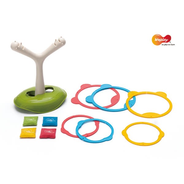 Zestaw Twiggle Toss - podstawa, pałąk, pierścienie i woreczki WEPLAY