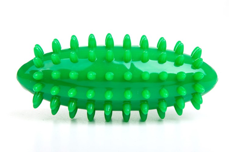 Owal sensoryczny Weplay w dłoni – proporcje i chwyt 5 x 11 cm