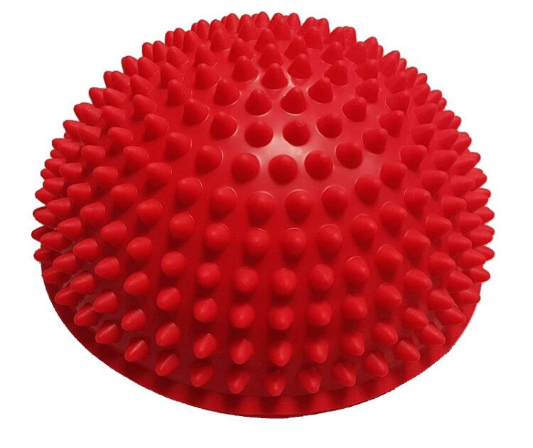 Mambo Max Stepping Stones — zestaw 6 kolorowych półkul sensorycznych z wypustkami, widok grupowy, średnica 16 cm