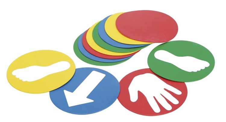 Zestaw 12 dysków Educo Disks Gymnic