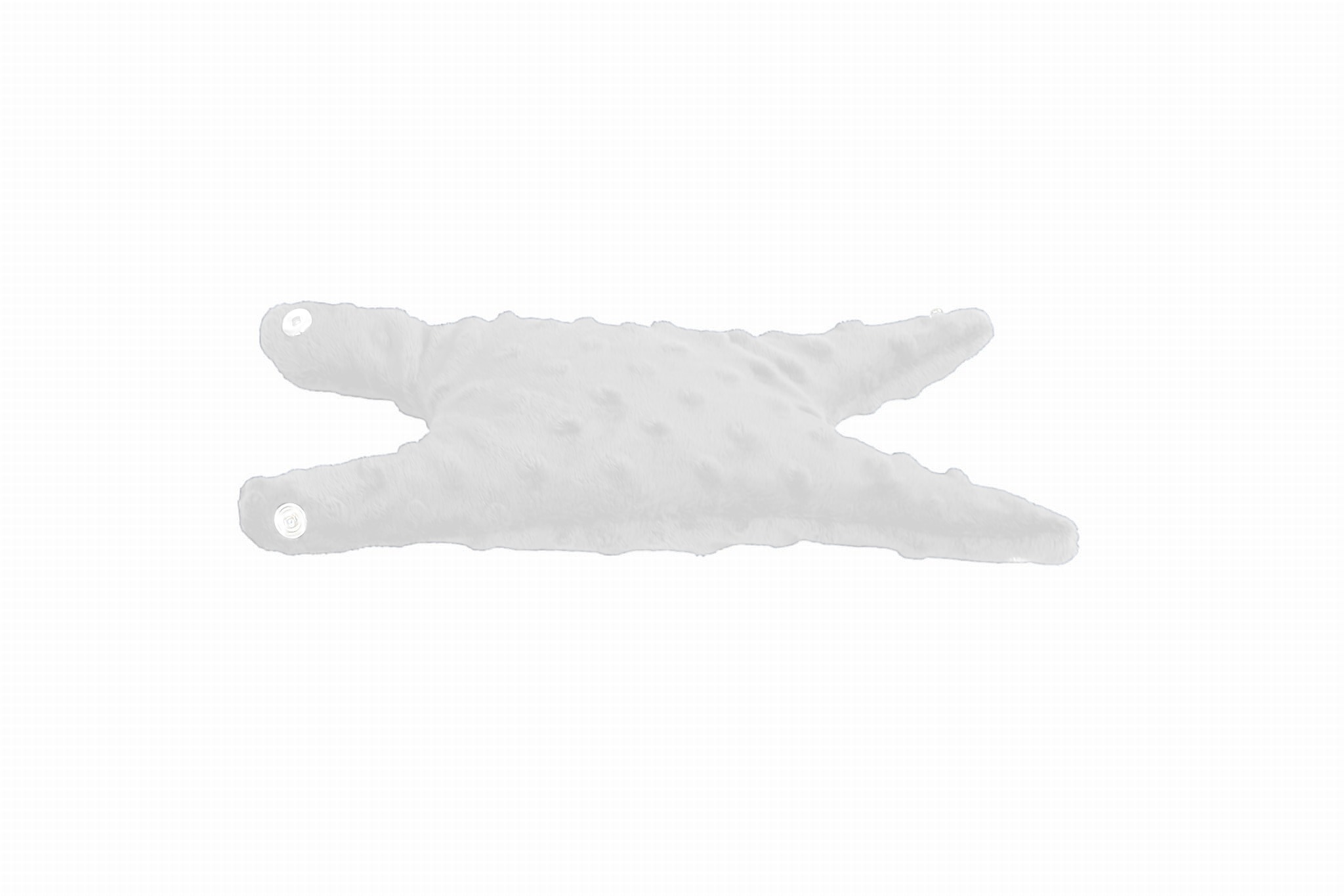 Chromosom sensoryczny obciążeniowy w kolorze białym na stole terapeutycznym, widok z przodu, wymiary 20×10×3 cm