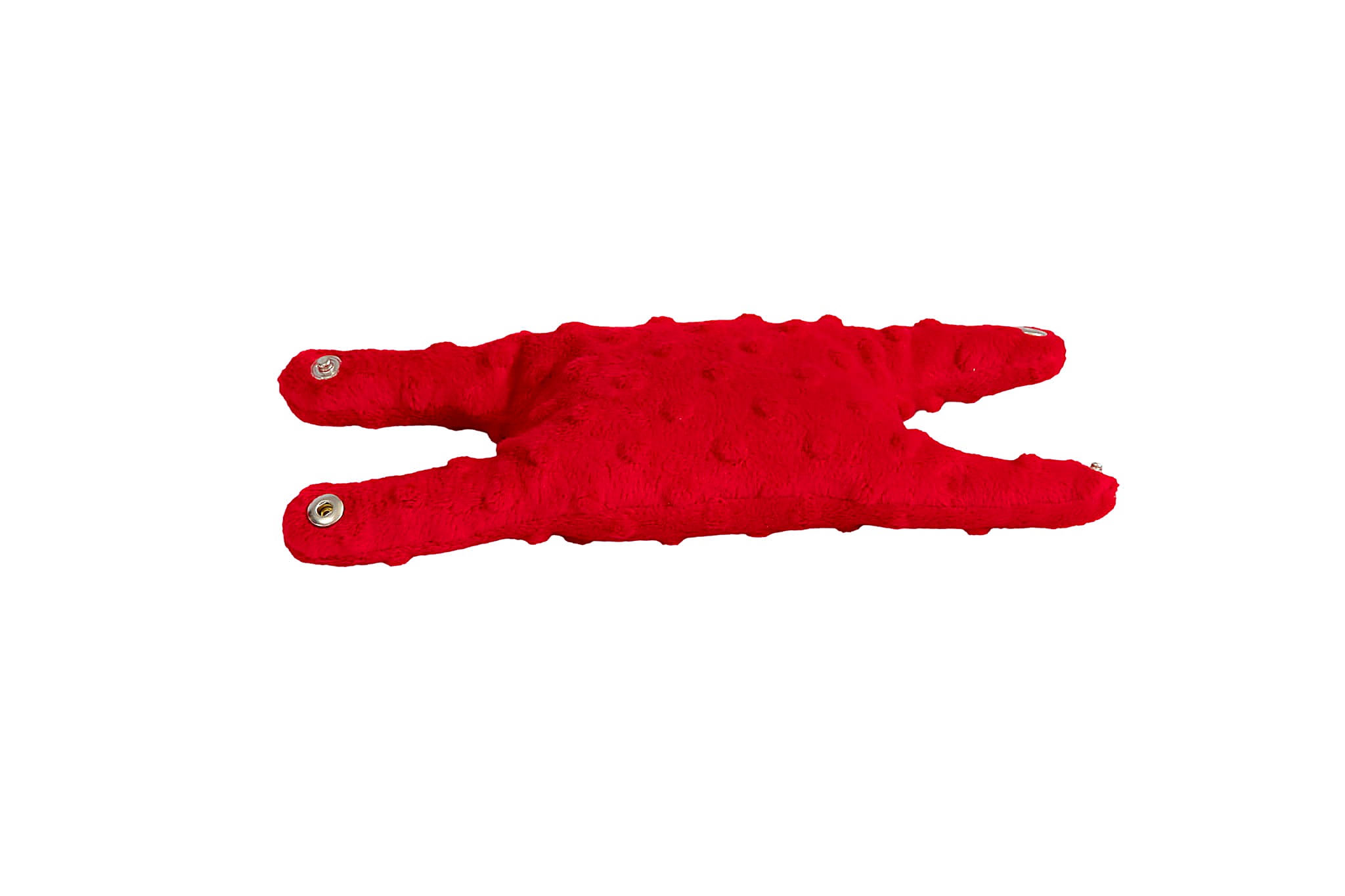 Chromosom sensoryczny obciążeniowy w kolorze czerwonym, widok produktu i struktura powierzchni, wymiary 20×10×3 cm