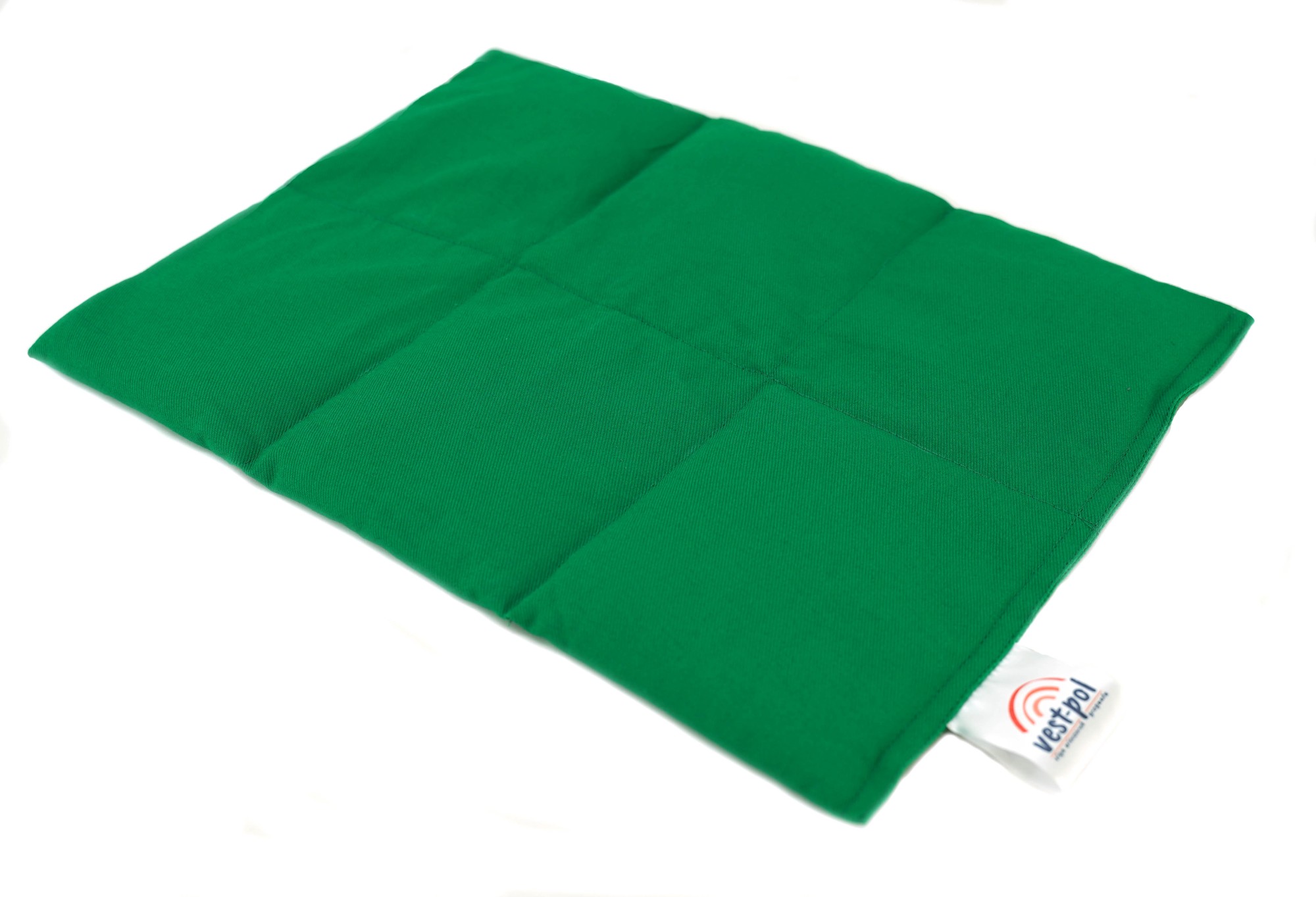 Poduszka simply 30 × 40 cm — detal wypełnienia z granulatu szklanego i przeszycie obciążenia zaszytego na stałe