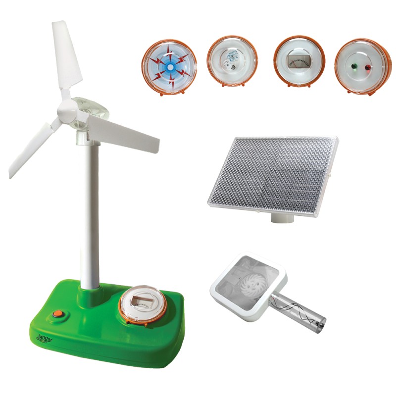 Model demonstracyjny energii odnawialnej JANGAR z podstawą 27x20 cm