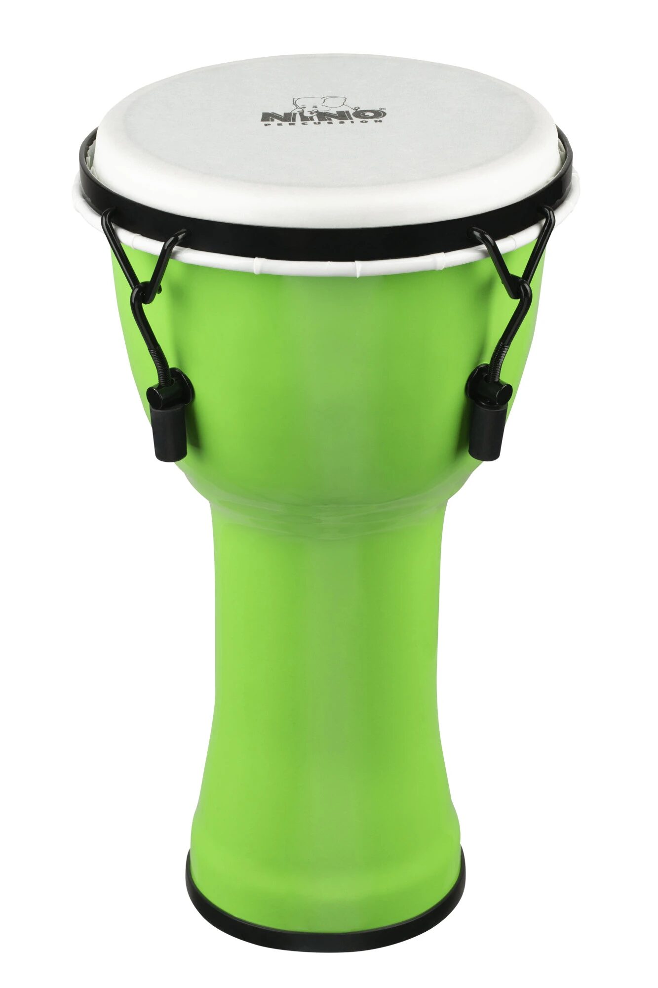 Syntetyczne djembe NINO 8 cali zielony bęben dla dzieci do rytmiki