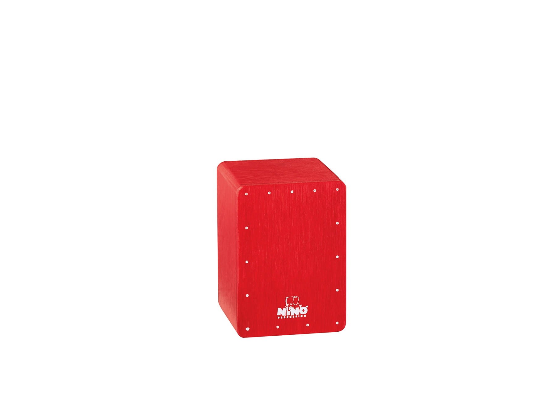 Shaker mini cajon NINO955R czerwony z brzozy o kompaktowym rozmiarze dla dzieci