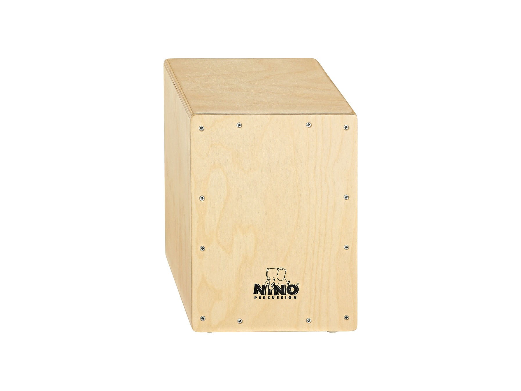 Naturalny cajon dziecięcy NINO950 z brzozy o wymiarach 33x24,7x24 cm
