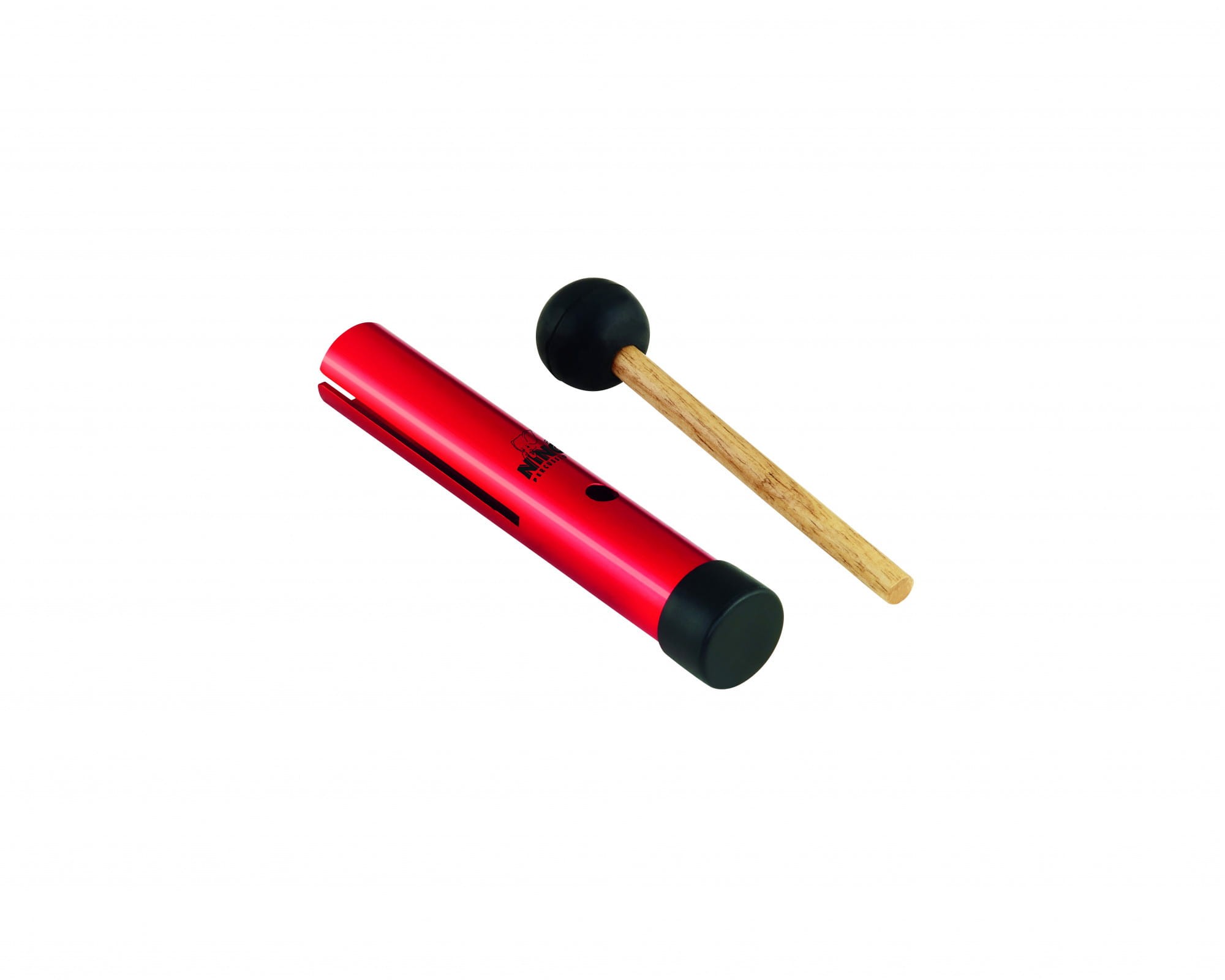 Czerwony Wah-Wah Tube NINO602R z aluminium widok z boku