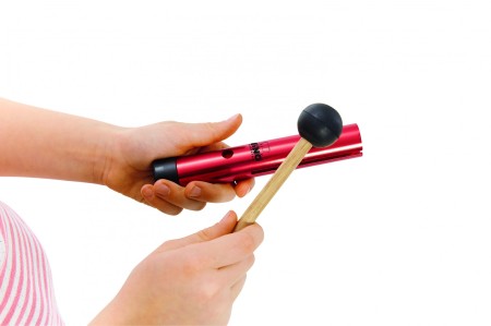 Instrument muzyczny Wah-Wah Tube NINO602R z drewnianym kijem z gumowym trzepakiem