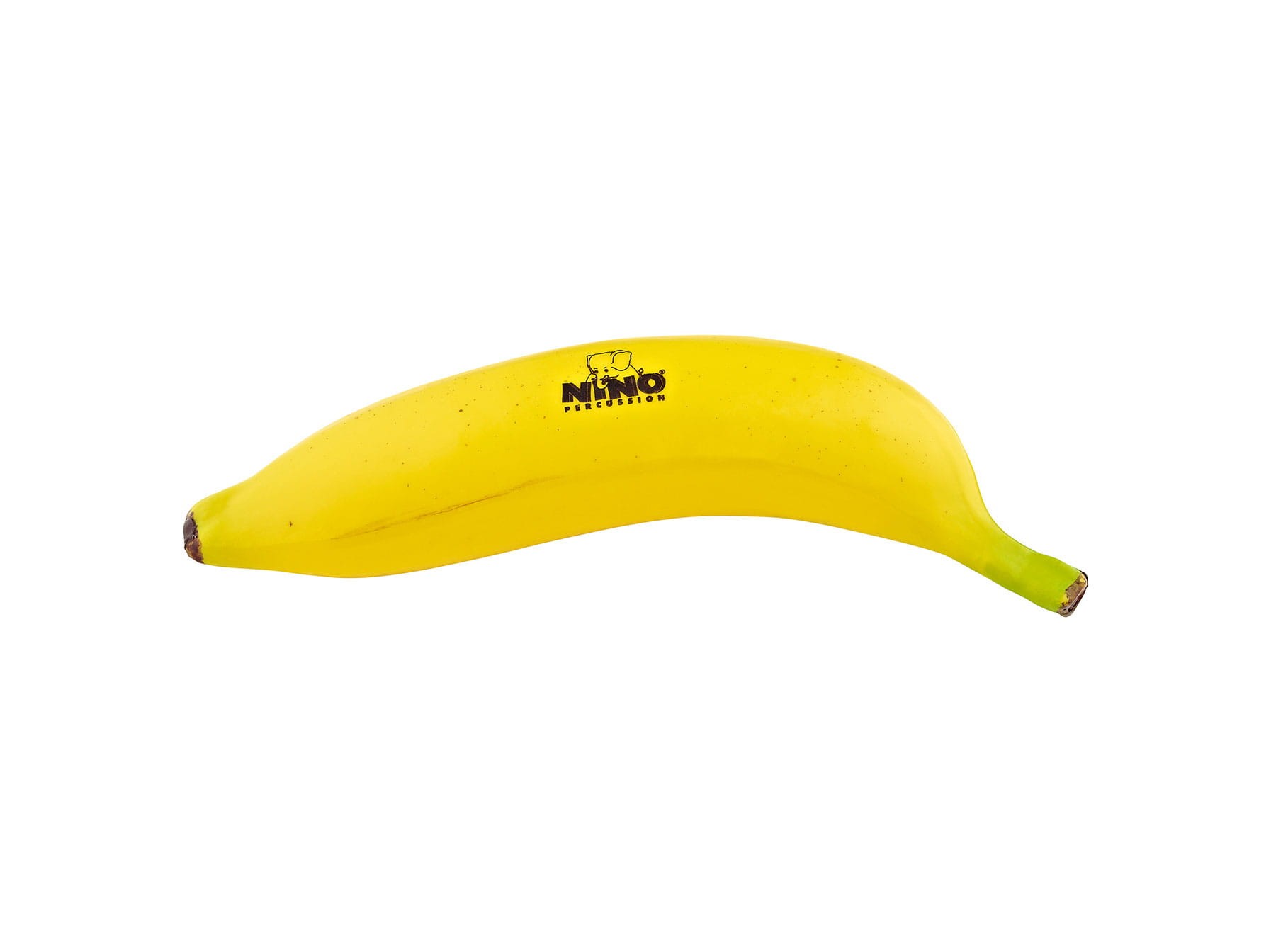 Żółty shaker w kształcie banana do zabawy muzycznej dla dzieci od 3 lat