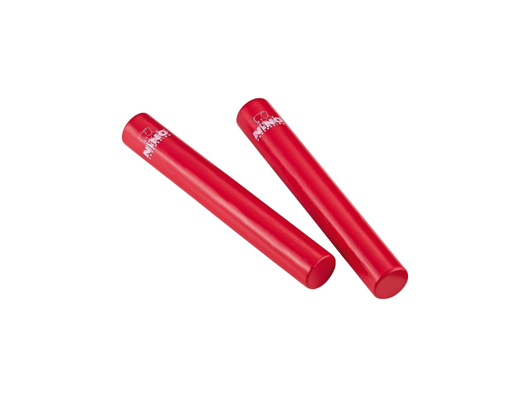 Para czerwonych RATTLE STICKS z drewna Rubber Wood o długości 18 cm