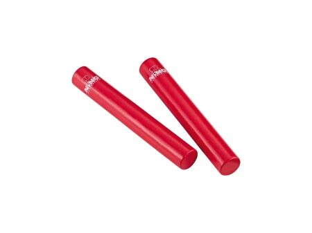 Widok czerwonych RATTLE STICKS - małych kijów grzechotek dla dzieci 3+